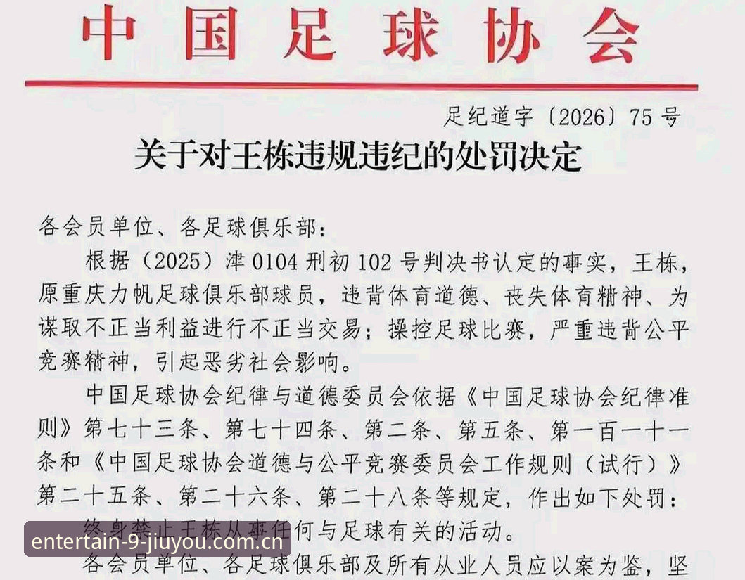 九游官方正版下载 5大亮点解读足协第三批禁足名单:65人受罚,17人终身禁赛引发行业地震